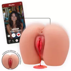   First Time Ariana - lifelike vibrating virgin masturbator (natural)