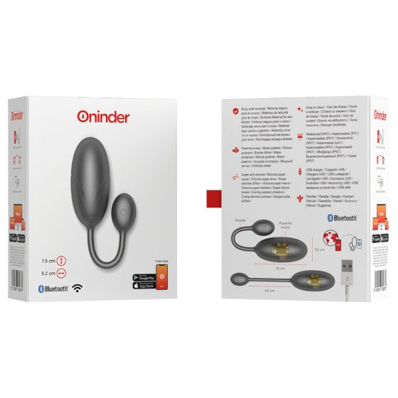 Oninder Tokyo - Smart Vibrating Egg (Black)