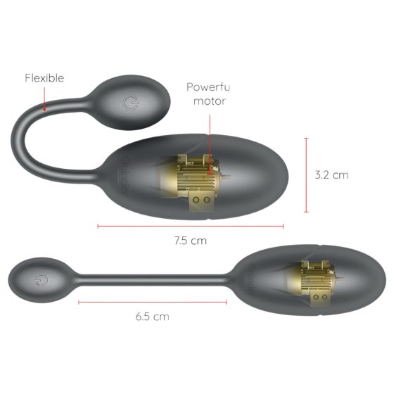 Oninder Tokyo - Smart Vibrating Egg (Black)