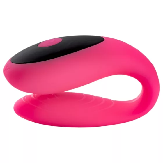 Virgite - remote-controlled couple’s vibrator (black and pink)