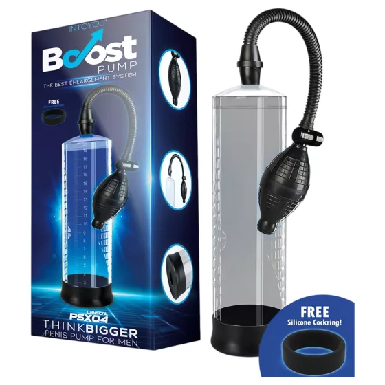 Boost PSX04 - manual penis pump with measuring scale (transparent) - 22 cm