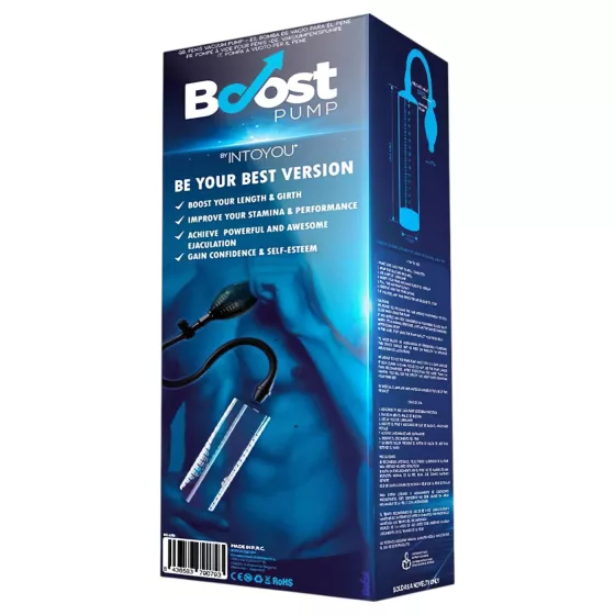 Boost PSX04 - manual penis pump with measuring scale (transparent) - 22 cm