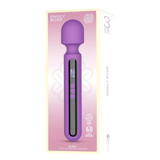 Engily Ross Aura - Rechargeable Digital Purple Massager Vibrator
