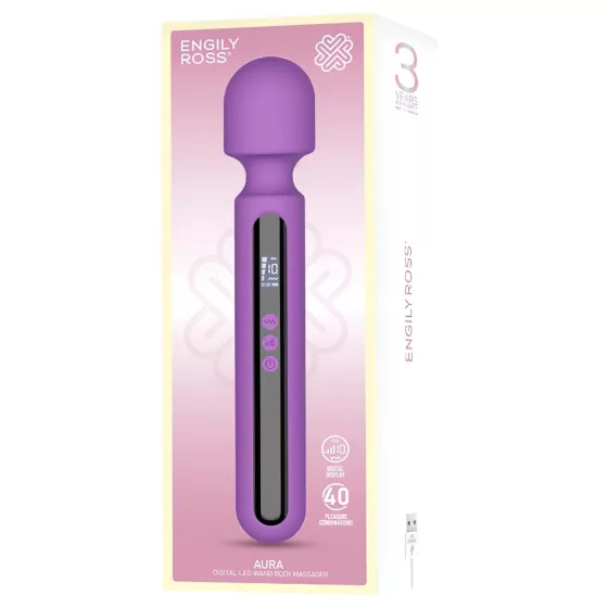 Engily Ross Aura - Rechargeable Digital Purple Massager Vibrator