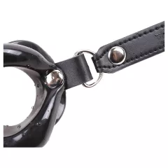 Latetobed - Lip-Shaped Silicone Gag (Black)