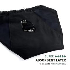 Adalet Natura Super - Period Panties (Black)