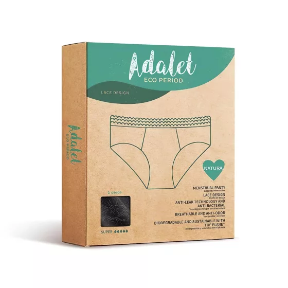 Adalet Natura Super - Period Panties (Black)