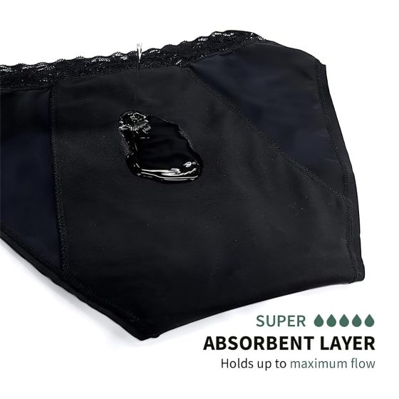 Adalet Natura Super - Period Panties (Black)