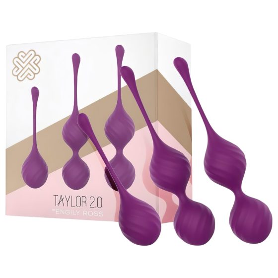 Engily Ross Taylor 2.0 - 3-Piece Kegel Ball Set (Purple)
