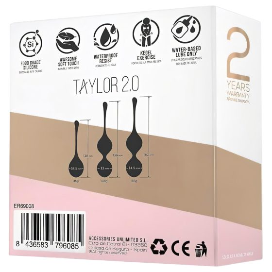 Engily Ross Taylor 2.0 - 3-Piece Kegel Ball Set (Purple)