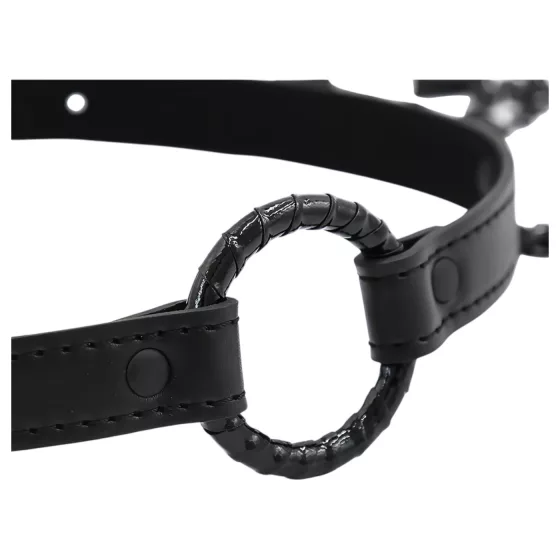 INTOYOU - Mouth Gag with Nipple Clamps (Black)