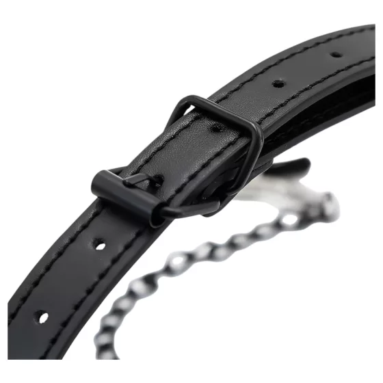 INTOYOU - Mouth Gag with Nipple Clamps (Black)
