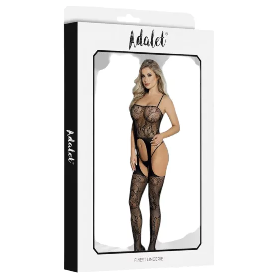 Adalet Lilly - Floral Mesh Set - (Black)