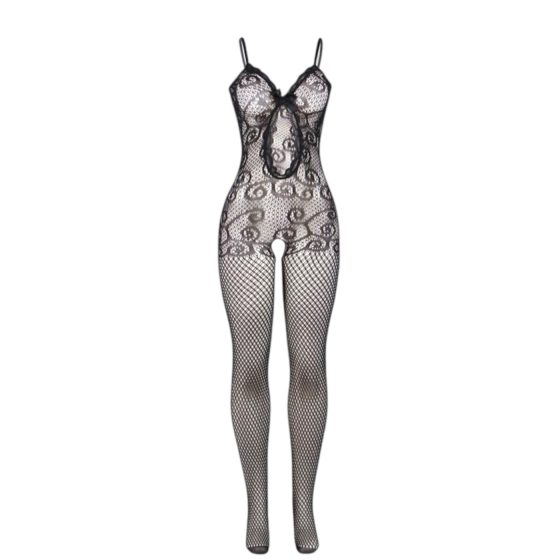 Adalet Many - Bow Detail Mesh Jumpsuit - (Black)