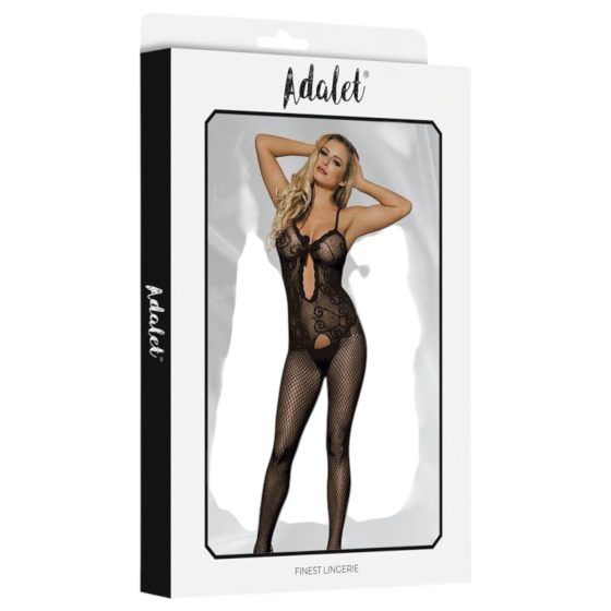 Adalet Many - Bow Detail Mesh Jumpsuit - (Black)
