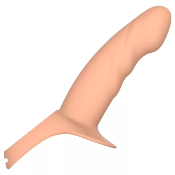 Action Strap-On S - strap-on hollow dildo (flesh-coloured)