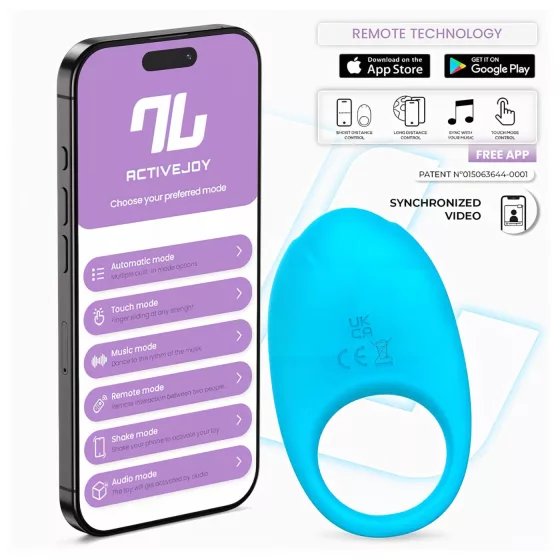 INTOYOU Ringo - smart vibrating penis ring with app (blue)