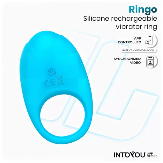 INTOYOU Ringo - smart vibrating penis ring with app (blue)