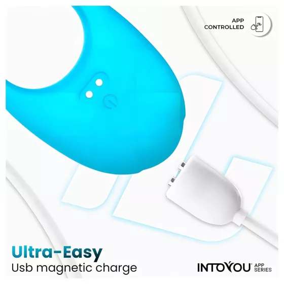INTOYOU Ringo - smart vibrating penis ring with app (blue)
