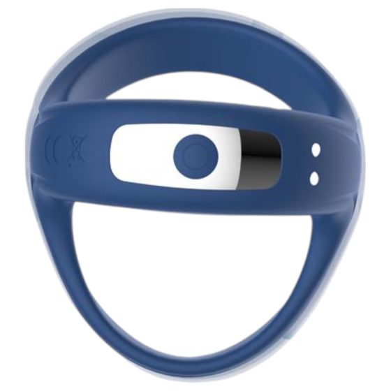 INTOYOU - smart vibrating penis and testicle ring (blue)