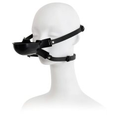 Latetobed - ball gag with drinking tube (black)