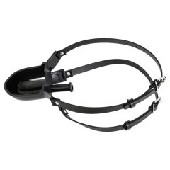 Latetobed - ball gag with drinking tube (black)