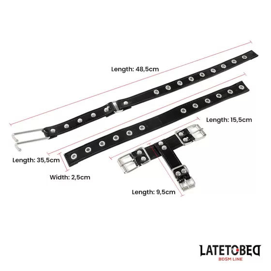 Latetobed - Collar with Nose Hook (Black)