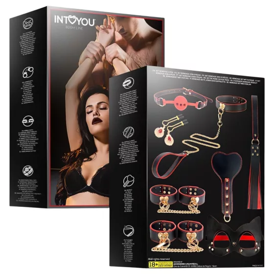 INTOYOU - Advanced BDSM Set - 8 Pieces (Black)