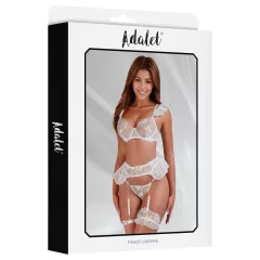 Adalet Natalie - Lace Lingerie Set (White) - L/XL