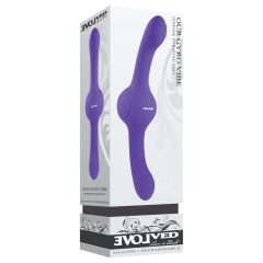   Evolved Dual Vibe - Rechargeable, Vibrating Dual Massager (Purple)