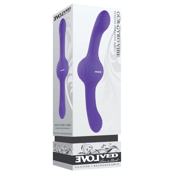 Evolved Dual Vibe - Rechargeable, Vibrating Dual Massager (Purple)