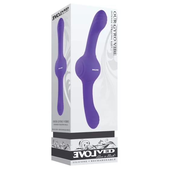 Evolved Dual Gyro Vibe - Rechargeable Vibrating Toy (Purple)