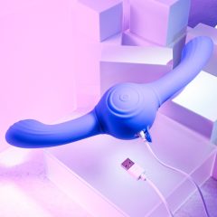   Evolved Dual Vibe - Rechargeable, Vibrating Dual Massager (Purple)