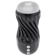   Playboy Solo Stroker - Rechargeable Suction Masturbator (Black) 