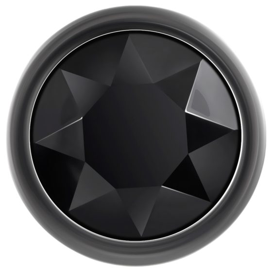 Evolved Black Gem - Metal Anal Plug Set with Black Stone (Silver)