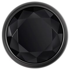   Evolved Black Gem - Metal Anal Plug Set with Black Stone (Silver)