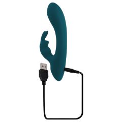   Playboy Rabbit - Rechargeable, Waterproof Clitoral Vibrator (Turquoise) 