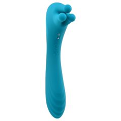   Evolved Heads or Tails - Rechargeable Dual-Ended Vibrator (Blue)