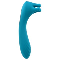   Evolved Heads or Tails - Rechargeable Dual-Ended Vibrator (Blue)