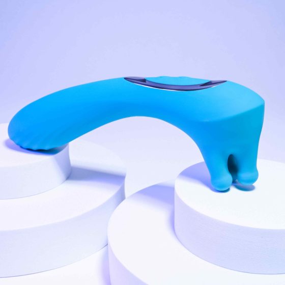 Evolved Heads or Tails - Rechargeable Dual-Ended Vibrator (Blue)