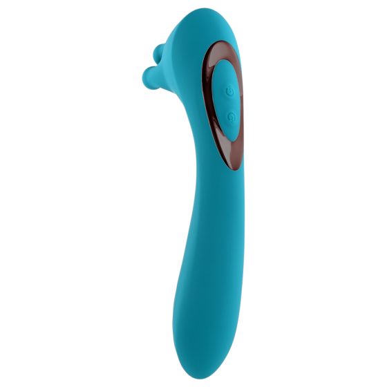 Evolved Heads or Tails - Rechargeable Dual-Ended Vibrator (Blue)