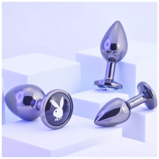 Playboy - Anal Plug Set - 3 Pieces (Silver)