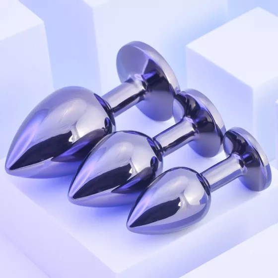 Playboy - Anal Plug Set - 3 Pieces (Silver)
