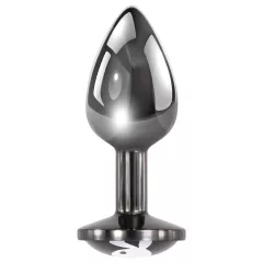 Playboy Tux - anal plug - small (silver)