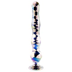 / Playboy Jewels - Curved Glass Dildo (Translucent)
