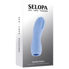 Evolved - textured finger vibrator (blue)