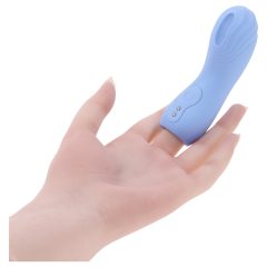 Evolved - textured finger vibrator (blue)