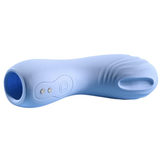 Evolved - textured finger vibrator (blue)