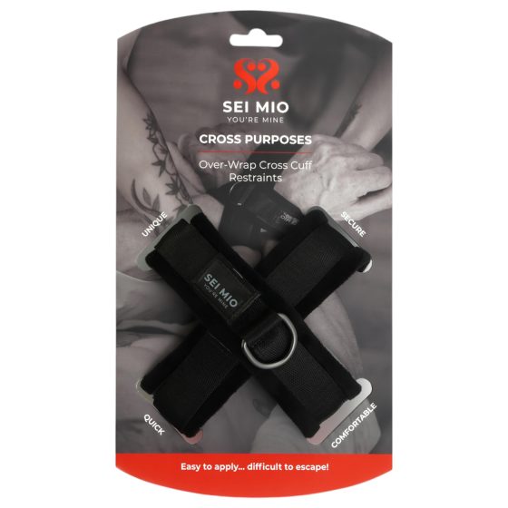 Sei Mio - Black Crossed Handcuffs