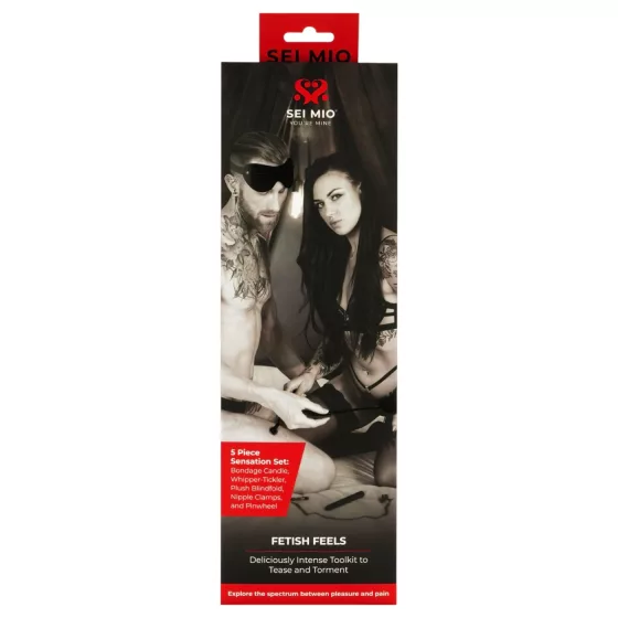 Sei Mio - 5-Piece BDSM Set (Black)